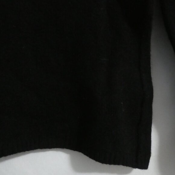 CLOCKHOUSE | small | Black Mock Neck Long Sleeve Wool Sweater - Picture 15 of 16